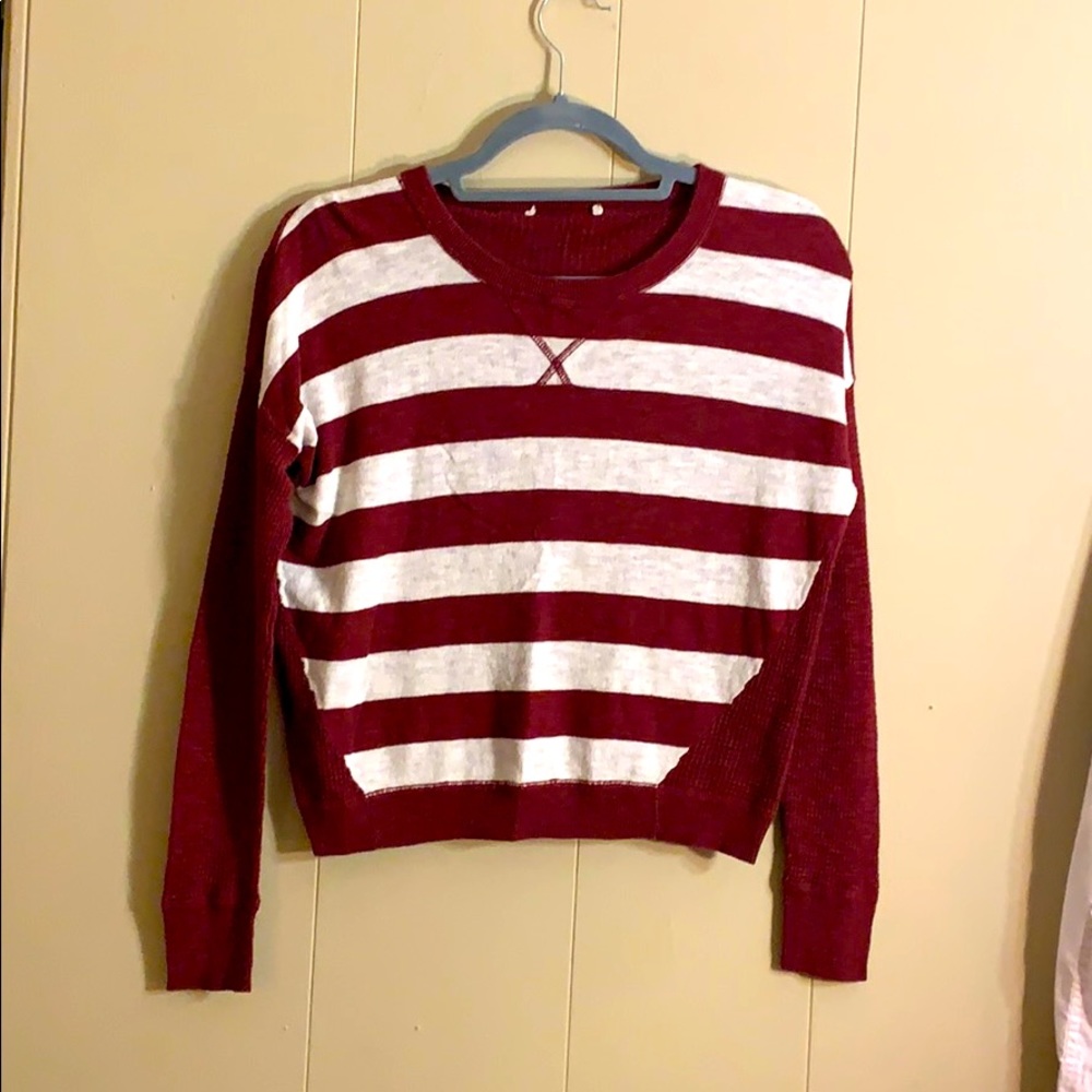 Striped Maroon sweater